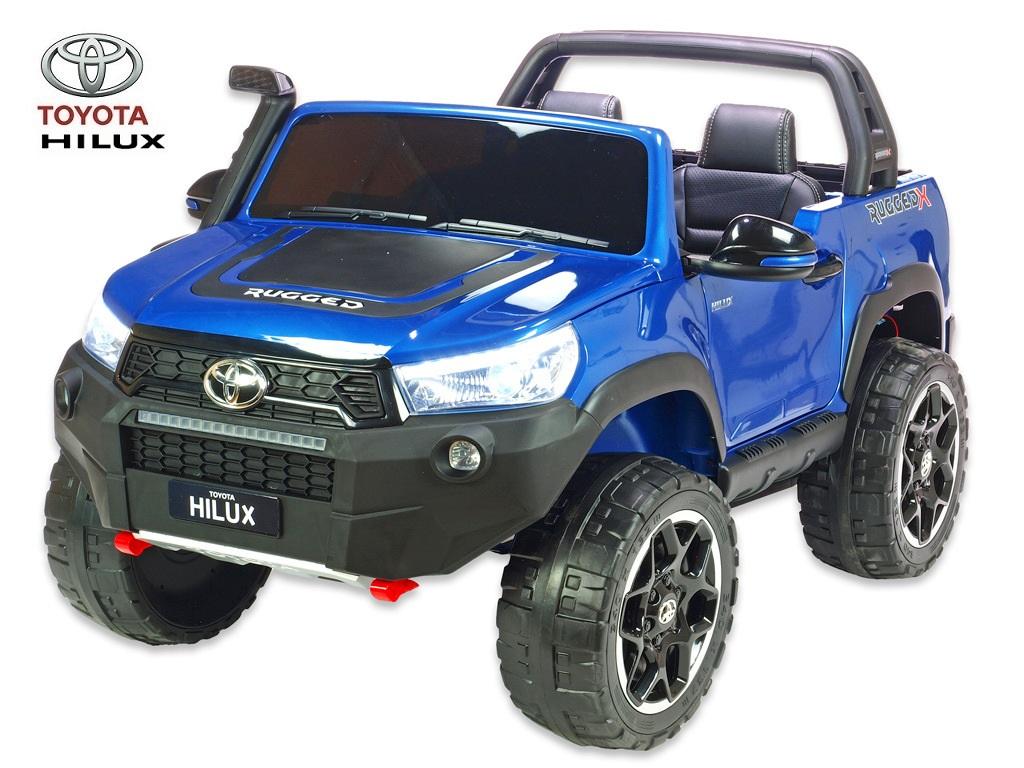 Dětský pickup Toyota Hilux Rugged 4x4, modrá metalíza