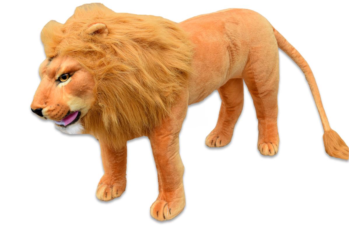 Plyšový stojící lev, délky 178 cm