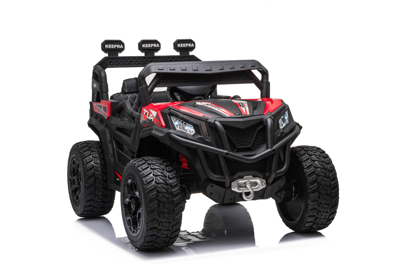 Bugina Turbo RZR 4x4 s 2.4G, dvoumístná, červená