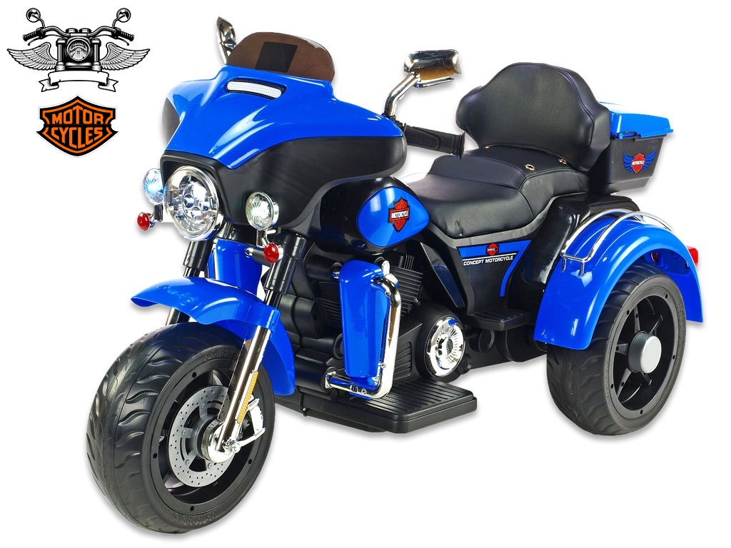 Dětská elektrická Motorka Big chopper Motorcycle, modrá