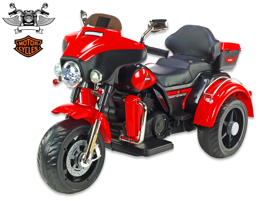 Dětská elektrická Motorka Big chopper Motorcycle, červená