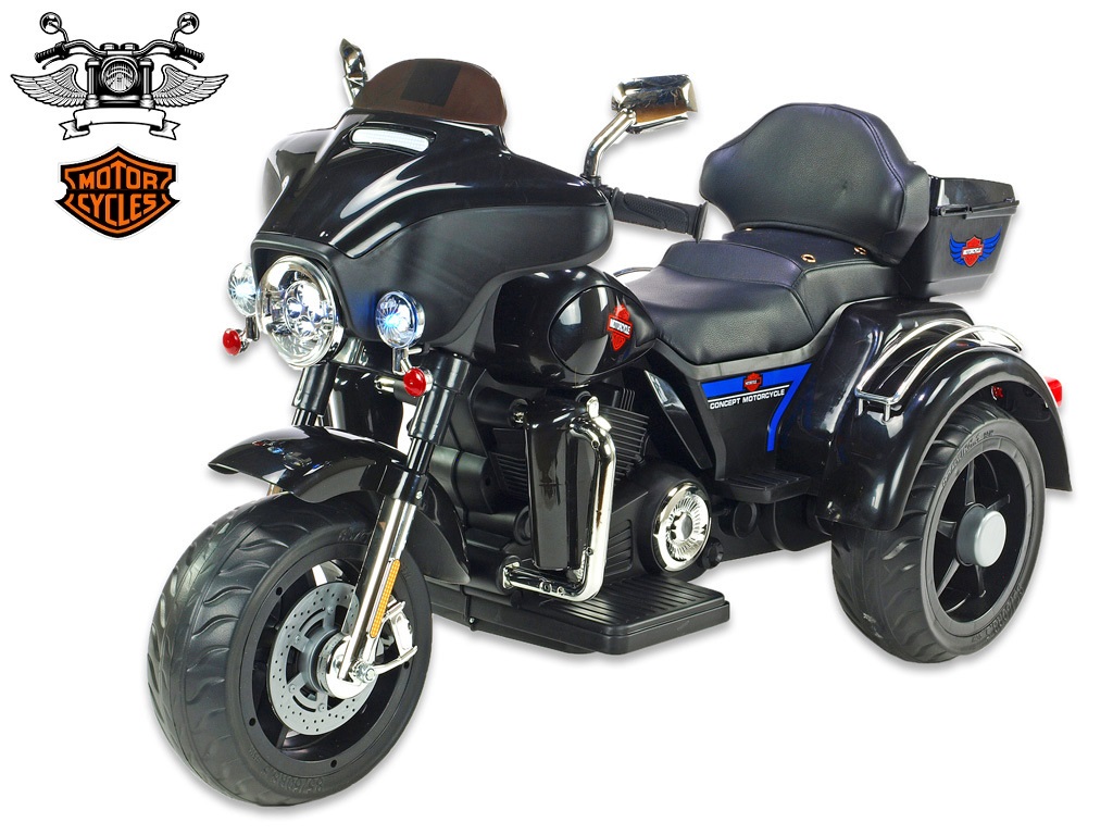 Dětská elektrická Motorka Big chopper Motorcycle, černá
