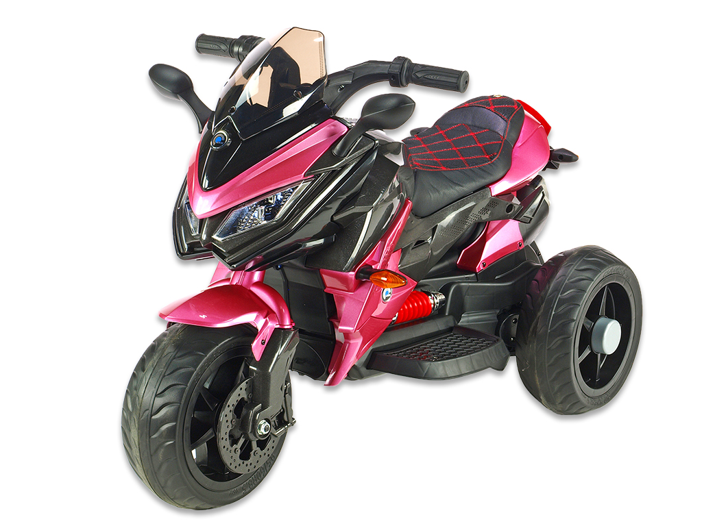 Dětská Cestovní motorka BNM, růžovo vínová